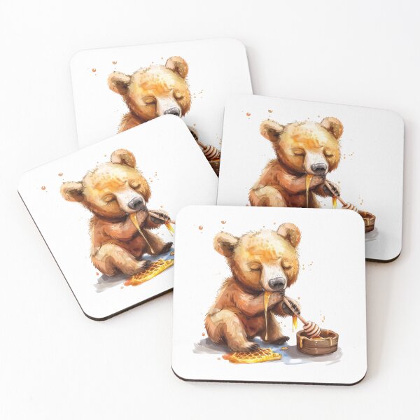 Item preview, Bear Cub | Cute Woodland Animal Watercolor Art designed and sold by Mandayartstudio.