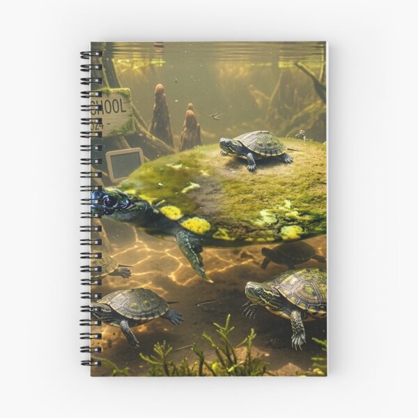 Item preview, Swamp School: The Wise Turtle Professor & Pond Botany designed and sold by Wait, Watch and Wander Shop.