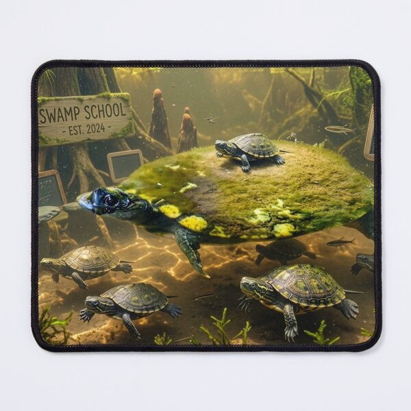Item preview, Swamp School: The Wise Turtle Professor & Pond Botany designed and sold by Regan Lindsey .