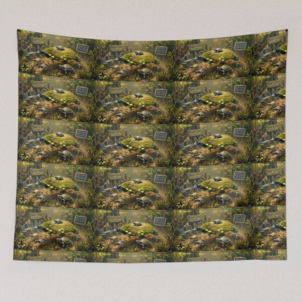 Item preview, Swamp School: The Wise Turtle Professor & Pond Botany designed and sold by Regan Lindsey .