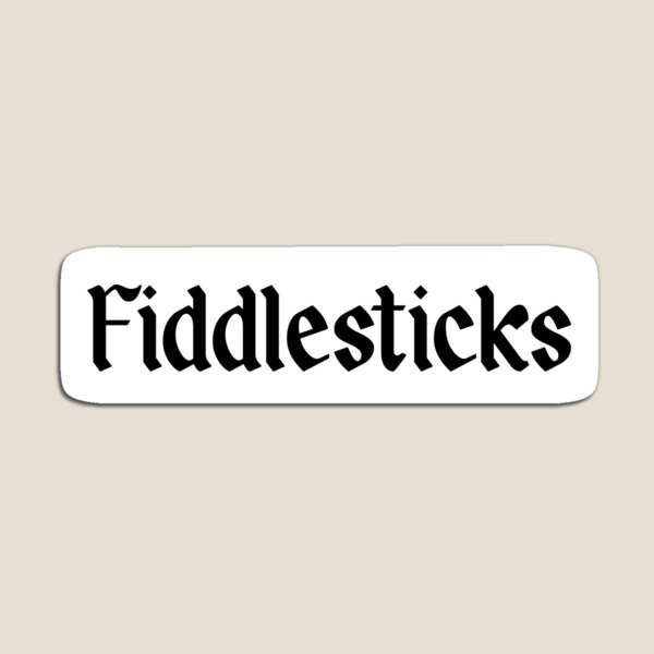 Item preview, Fiddlesticks Sticker  designed and sold by Quirky-Doodles.