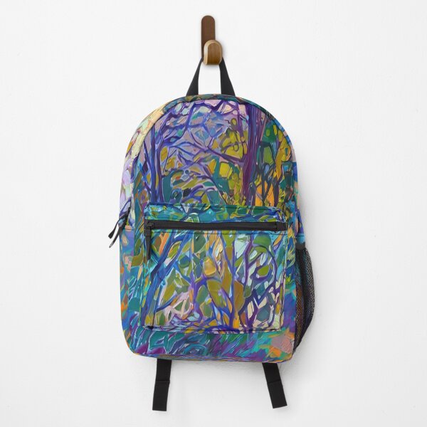 Item preview, Sunlit Forest Path – Colorful Mosaic Woodland Trail designed and sold by hansonartist.