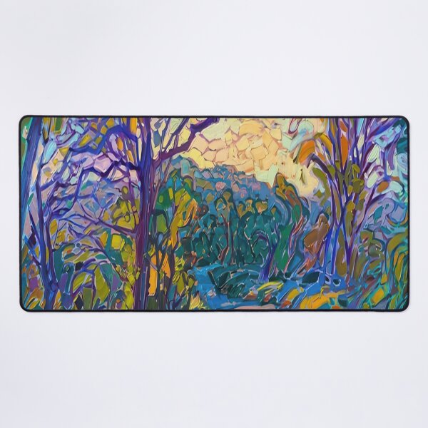 Item preview, Sunlit Forest Path – Colorful Mosaic Woodland Trail designed and sold by hansonartist.