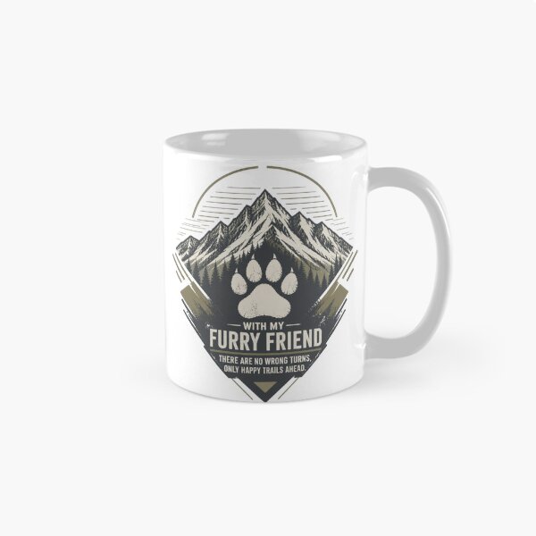 Item preview, Hiking With Dog Mountain Trail Paw Prints Outdoor Adventure designed and sold by LavIsInTheAir.