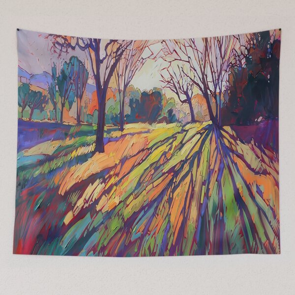 Item preview, Autumn Glow – Bare Trees and Long Shadows designed and sold by hansonartist.