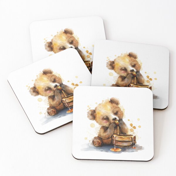 Item preview, Bear Cub | Cute Woodland Animal Watercolor Art designed and sold by Mandayartstudio.