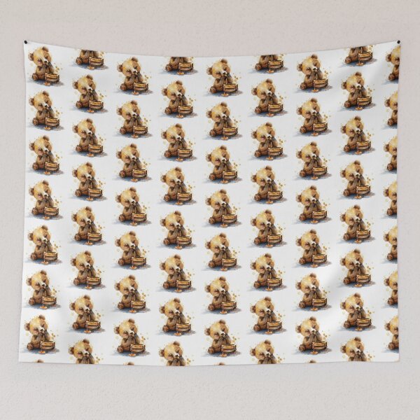 Item preview, Bear Cub | Cute Woodland Animal Watercolor Art designed and sold by Mandayartstudio.