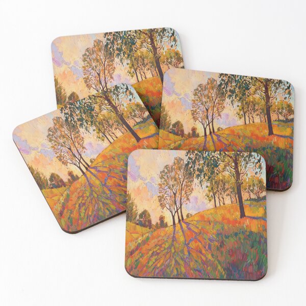 Item preview, Golden Hillside – Trees at Sunset designed and sold by hansonartist.