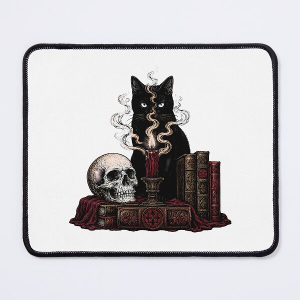 Item preview, Witchy Black Cat Pentagram Occult Gothic Still Life designed and sold by chattsuede.