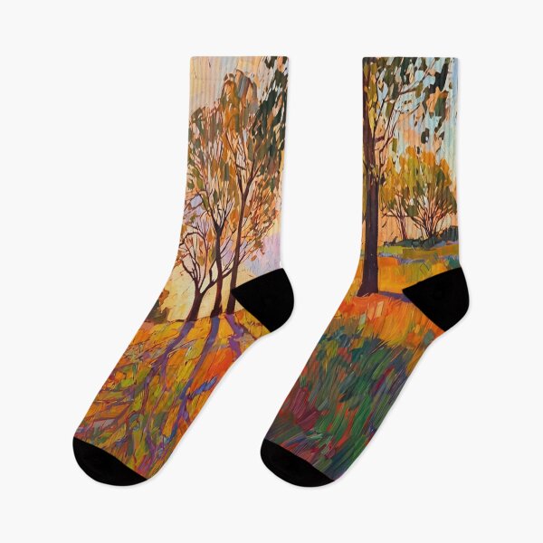 Item preview, Golden Hillside – Trees at Sunset designed and sold by hansonartist.