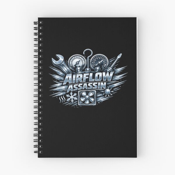 Item preview, Airflow Assassin - Premium HVAC Technician Emblem for Elite Airflow Control designed and sold by FrozenHeat97.
