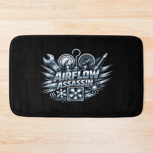 Item preview, Airflow Assassin - Premium HVAC Technician Emblem for Elite Airflow Control designed and sold by FrozenHeat97.