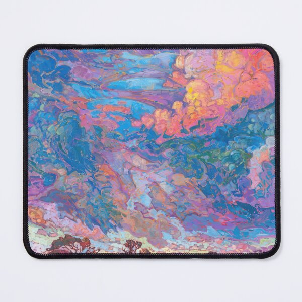 Item preview, Fire Sky – Vivid Sunset Clouds Over Meadow designed and sold by hansonartist.