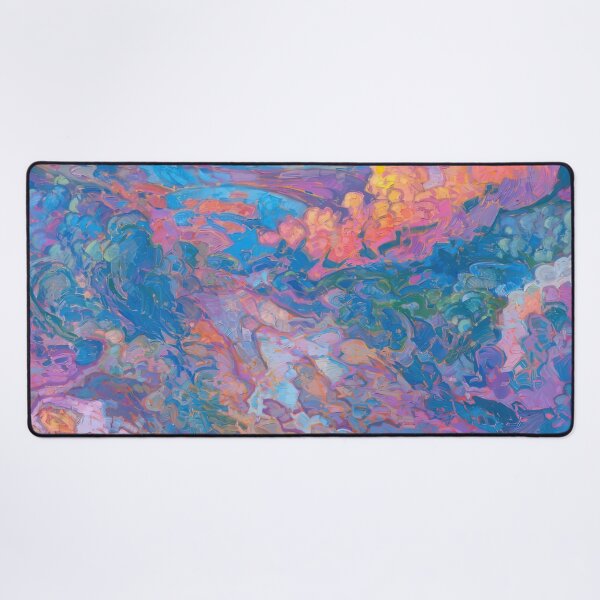 Item preview, Fire Sky – Vivid Sunset Clouds Over Meadow designed and sold by hansonartist.