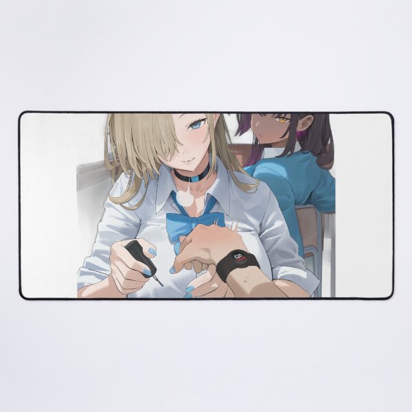 Item preview, Asuna Ichinose and Karin Kakudate Applying Nail Polish Blue Archive designed and sold by KomiArts.