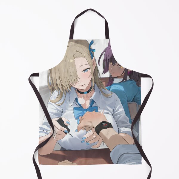 Item preview, Asuna Ichinose and Karin Kakudate Applying Nail Polish Blue Archive designed and sold by KomiArts.