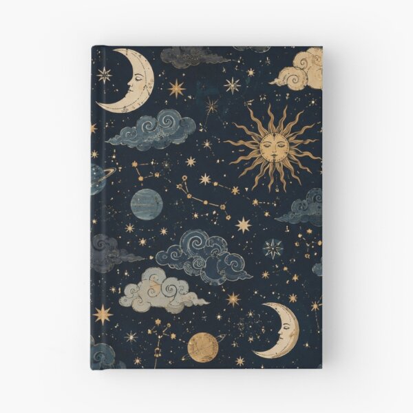 Item preview, Vintage Celestial Sun Moon and Stars Pattern designed and sold by QCena.