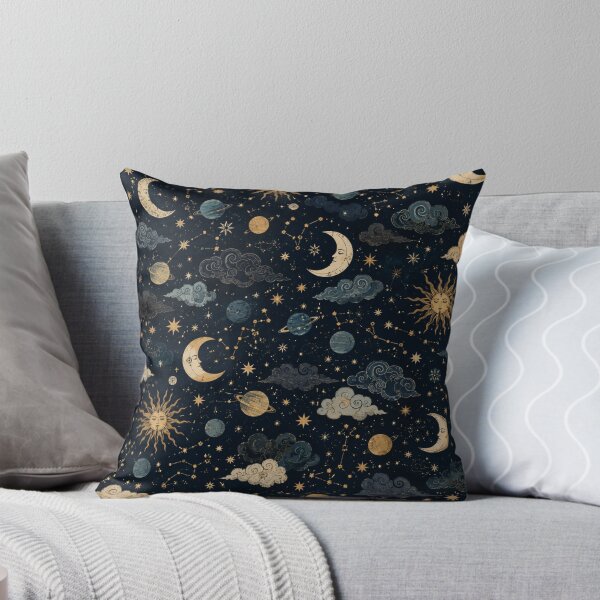 Item preview, Vintage Celestial Sun Moon and Stars Pattern designed and sold by QCena.