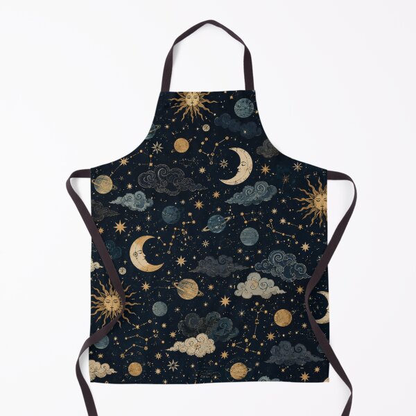 Item preview, Vintage Celestial Sun Moon and Stars Pattern designed and sold by QCena.