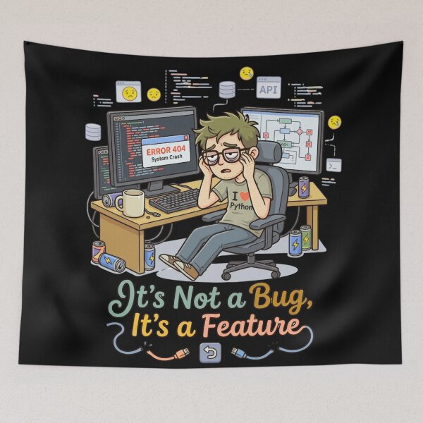 Item preview, Programmer with Bug it's a Feature designed and sold by FatmaAhmed90.