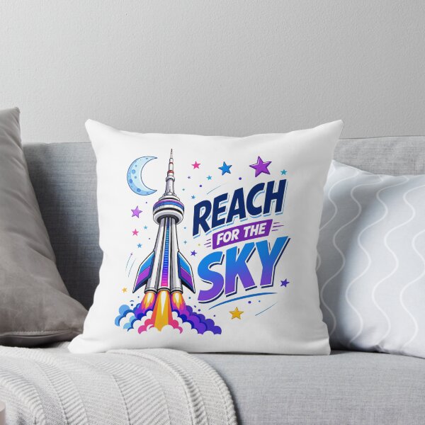 Item preview, CN Tower Rocket Ship – Reach for the Sky – Toronto Space Art – Galaxy Design designed and sold by bobscraze.