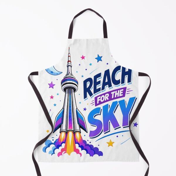 Item preview, CN Tower Rocket Ship – Reach for the Sky – Toronto Space Art – Galaxy Design designed and sold by bobscraze.