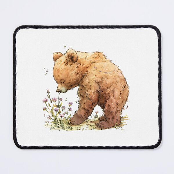 Item preview, Bear Cub | Cute Woodland Animal Watercolor Art designed and sold by Mandayartstudio.