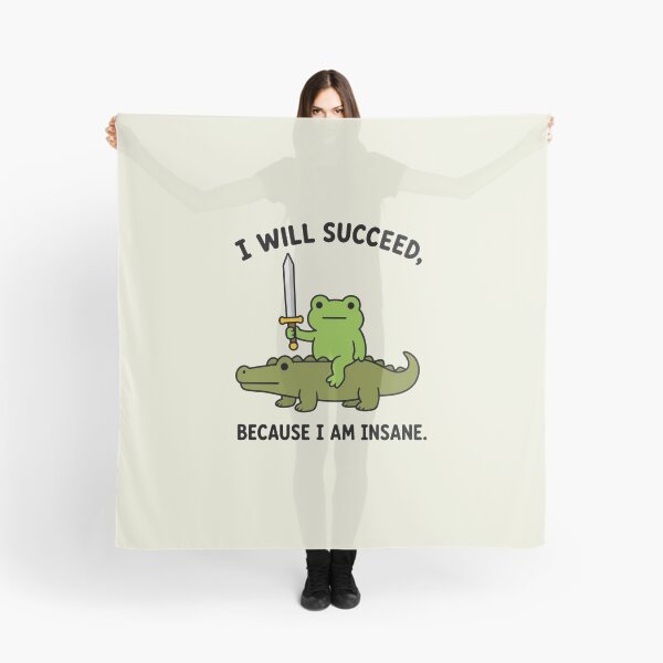Item preview, I Will Succeed Because I Am Insane Frog Crocodile designed and sold by sentfromemily.