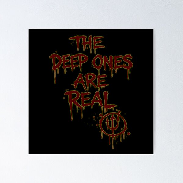 Item preview, The Deep Ones Are Real Blood Graffiti | Lovecraft Horror Cult Design designed and sold by Extravanganzza.