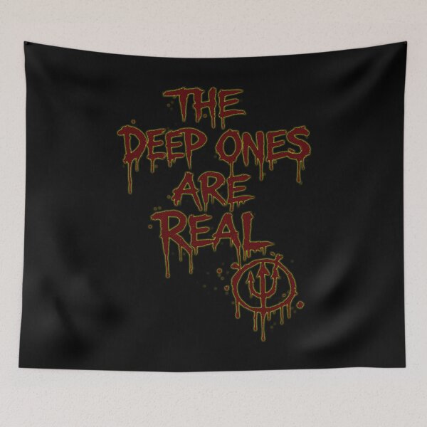 Item preview, The Deep Ones Are Real Blood Graffiti | Lovecraft Horror Cult Design designed and sold by Extravanganzza.