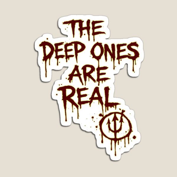 Item preview, The Deep Ones Are Real Blood Graffiti | Lovecraft Horror Cult Design designed and sold by Extravanganzza.