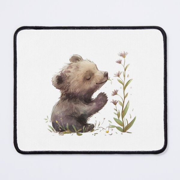 Item preview, Bear Cub | Cute Woodland Animal Watercolor Art designed and sold by Mandayartstudio.