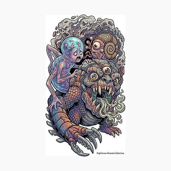Item preview, Nightmare Monster Collective Creepy Cartoon Art designed and sold by castillomiami.