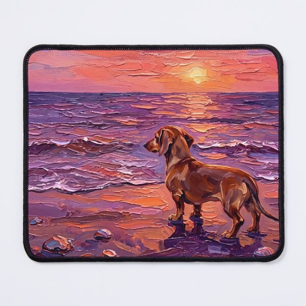 Item preview, Beach Day - Brown Dachshund designed and sold by AjaTrier.
