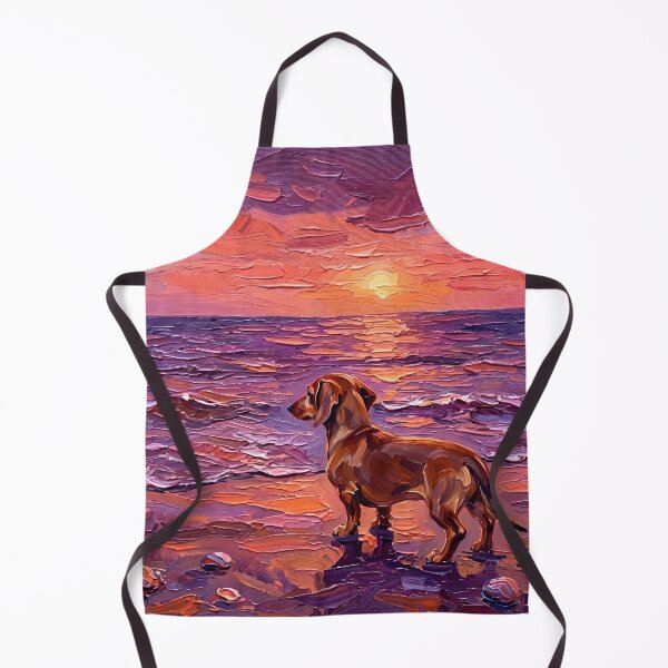 Item preview, Beach Day - Brown Dachshund designed and sold by AjaTrier.