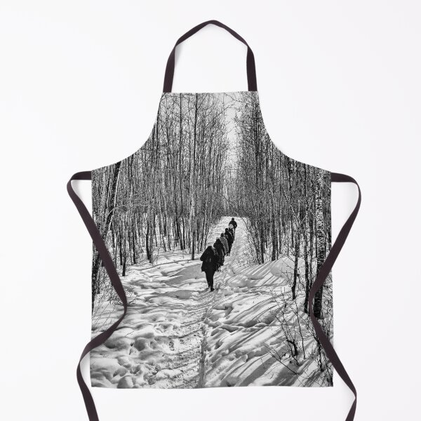 Item preview, Winter Forest Trail in Black and White designed and sold by HenryHog.