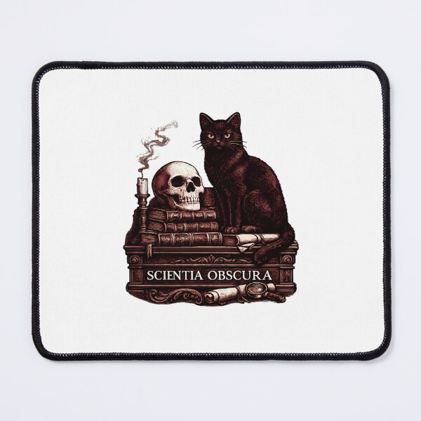 Item preview, Scientia Obscura Black Cat Gothic Academia designed and sold by chattsuede.