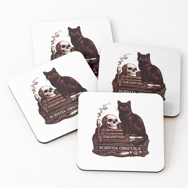 Item preview, Scientia Obscura Black Cat Gothic Academia designed and sold by chattsuede.