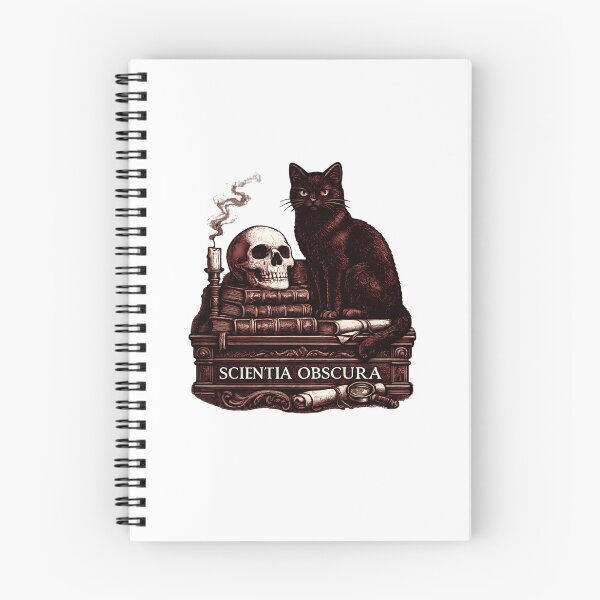 Item preview, Scientia Obscura Black Cat Gothic Academia designed and sold by chattsuede.