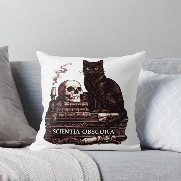 Item preview, Scientia Obscura Black Cat Gothic Academia designed and sold by chattsuede.