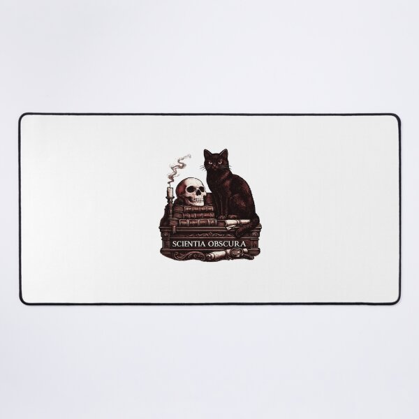 Item preview, Scientia Obscura Black Cat Gothic Academia designed and sold by chattsuede.