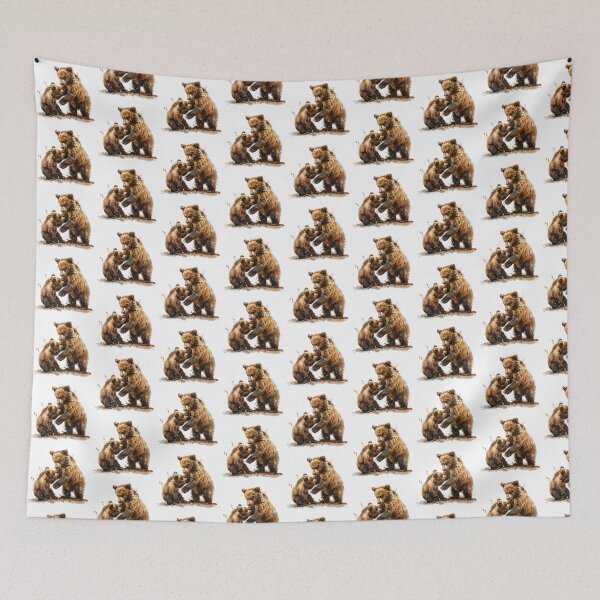 Item preview, Bear Cub | Cute Woodland Animal Watercolor Art designed and sold by Mandayartstudio.