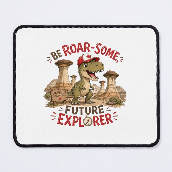 Item preview, Drumheller Badlands T-Rex – Be Roar-some Future Explorer – Cute Dinosaur Adventure Art designed and sold by bobscraze.