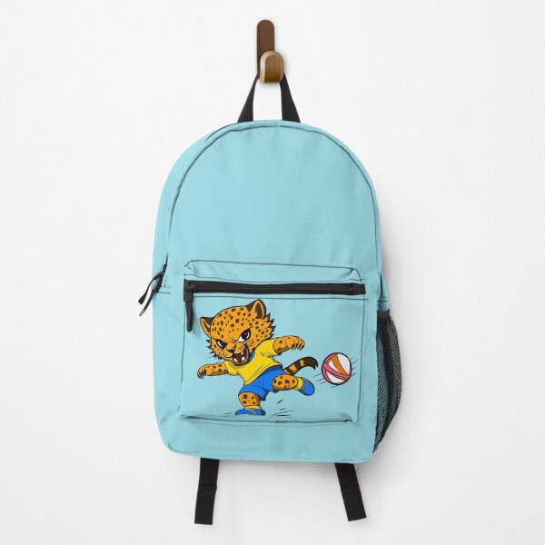 Item preview, Cute Leopard Playing Football Cartoon designed and sold by Phyllya Design.