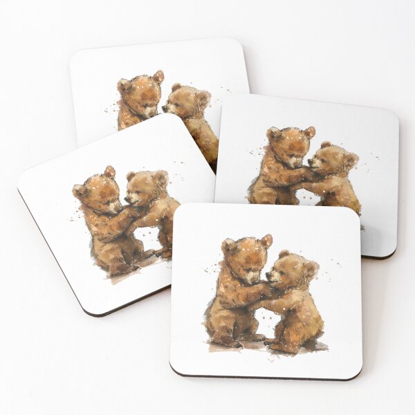 Item preview, Bear Cub | Cute Woodland Animal Watercolor Art designed and sold by Mandayartstudio.