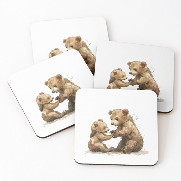 Item preview, Bear Cub | Cute Woodland Animal Watercolor Art designed and sold by Mandayartstudio.