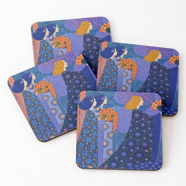 Item preview, Procession of Princesses by Vittorio Zecchin - Art Nouveau Wall Art – Floral Maidens Procession – Vintage Home Decor designed and sold by RickE.