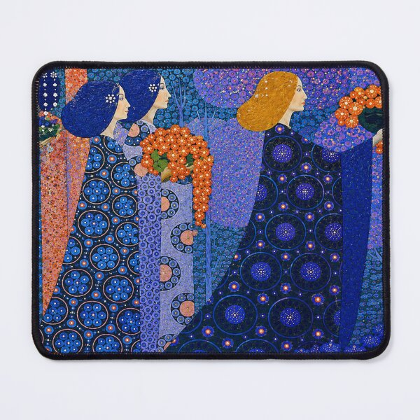 Item preview, Procession of Princesses by Vittorio Zecchin - Art Nouveau Wall Art – Floral Maidens Procession – Vintage Home Decor designed and sold by RickE.