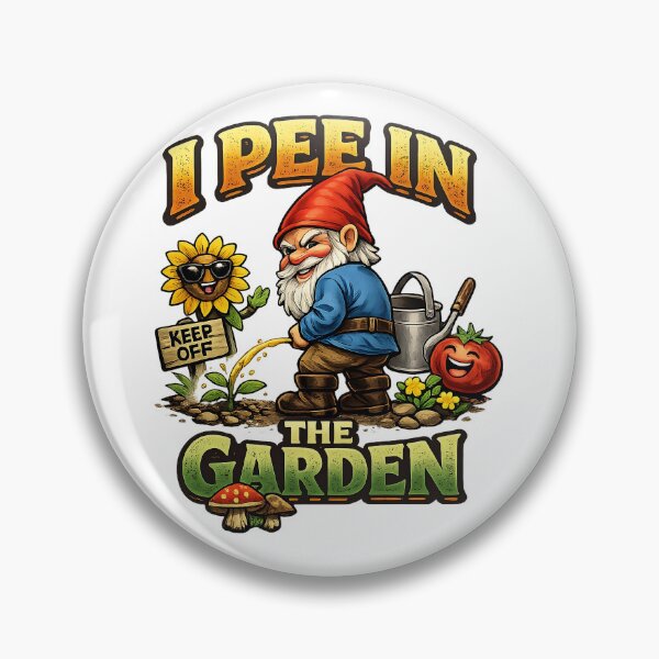 Item preview, I Pee in the Garden – Funny Peeing Garden Gnome designed and sold by Xnuery.