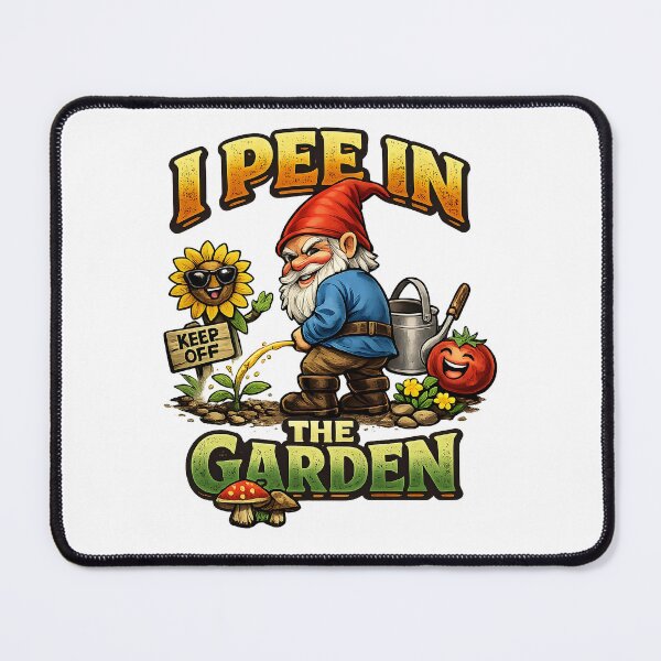 Item preview, I Pee in the Garden – Funny Peeing Garden Gnome designed and sold by Xnuery.